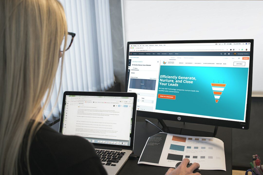 online finance course screen